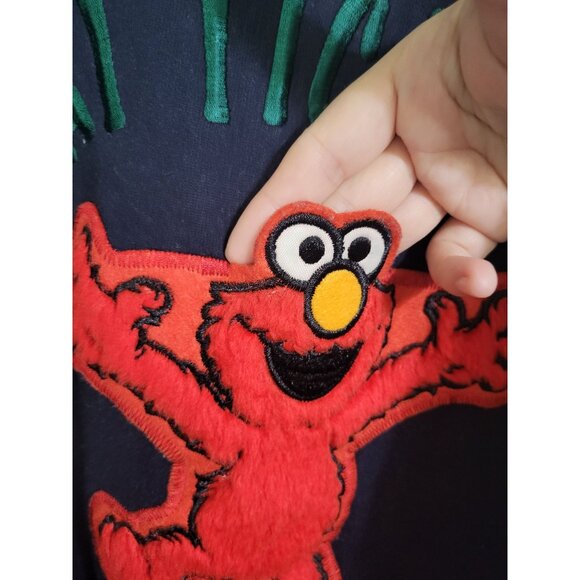 SESAME STREET ELMO "THAT TICKLES" Vintage Crewneck Sweatshirt Pullover SZ LG - Picture 3 of 9